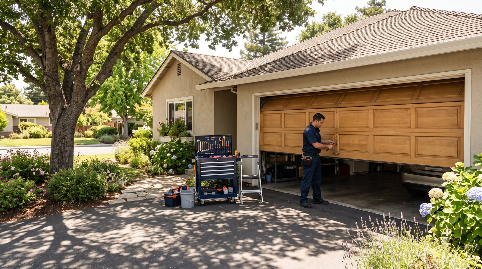 Campbell garage door service image for Sunnyvale Garage Door