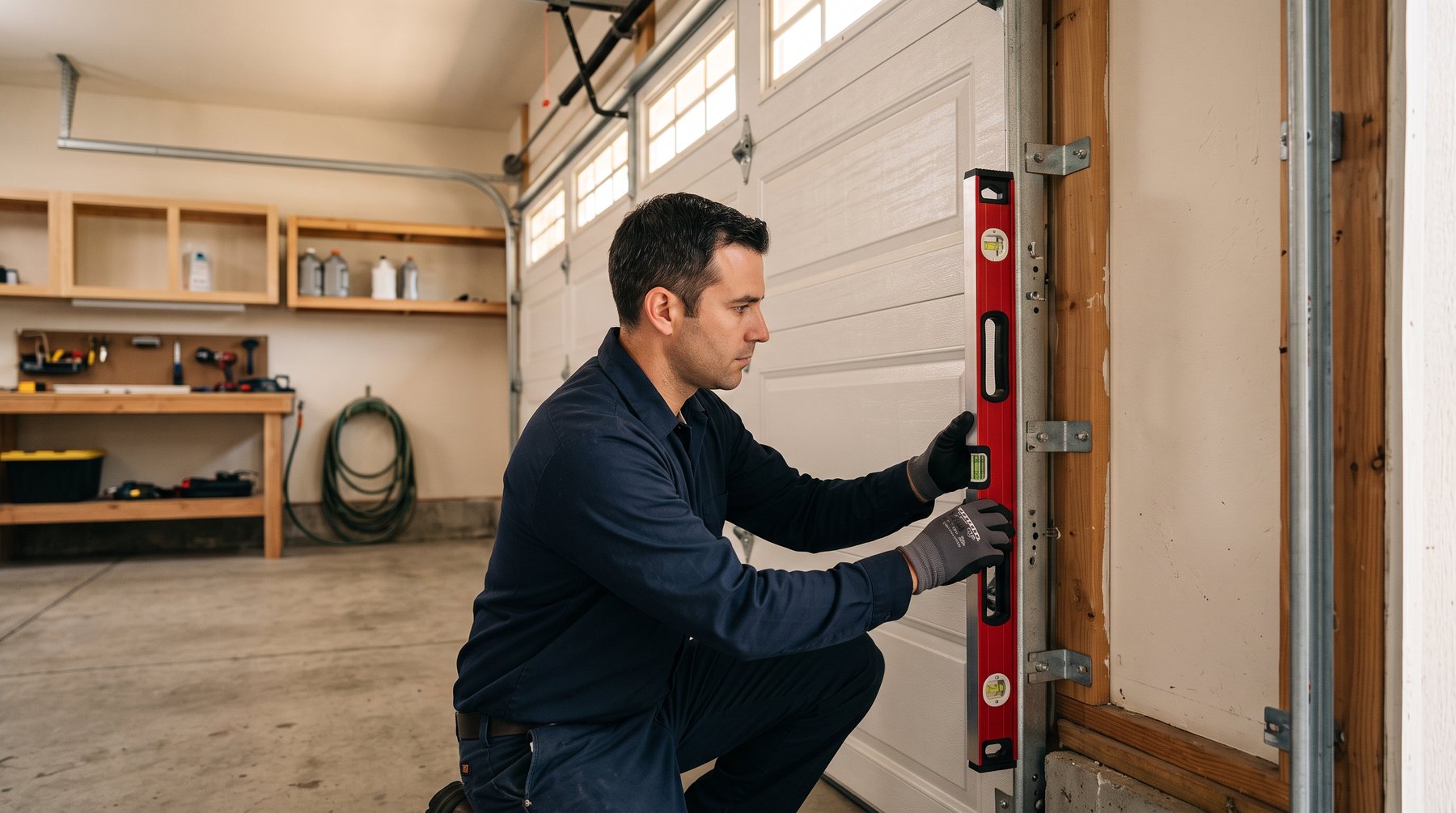 track alignment image for Sunnyvale Garage Door