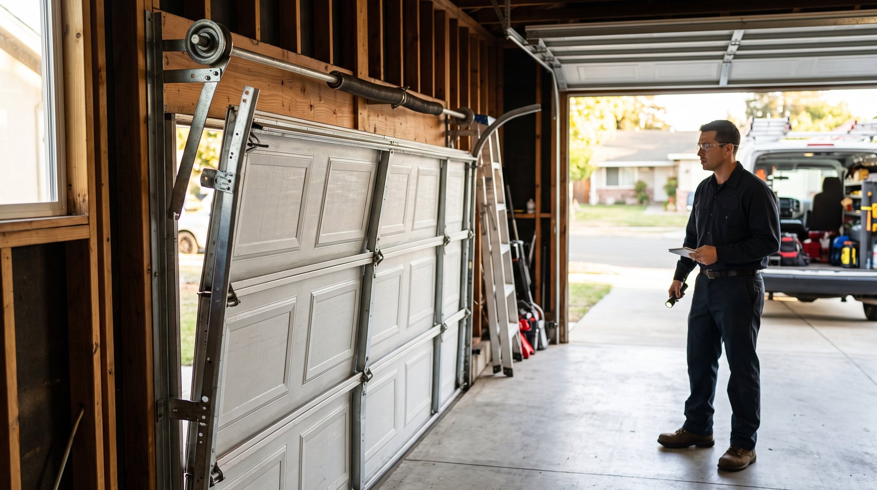 off-track repair image for Sunnyvale Garage Door
